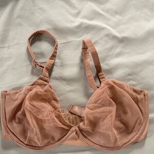 Sheer SKIMS Underwire Bra in Sienna 32DDD